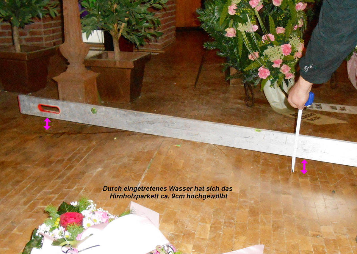 Wasserschaden Parkett